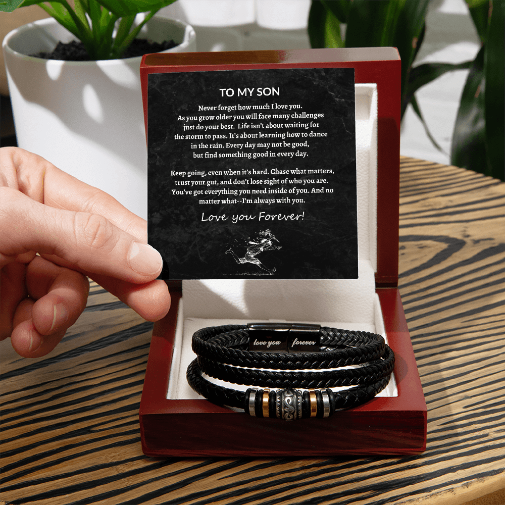 To My Son - Love You Forever Bracelet - Bill and Dot's Finds