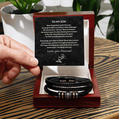 To My Son - Love You Forever Bracelet - Bill and Dot's Finds