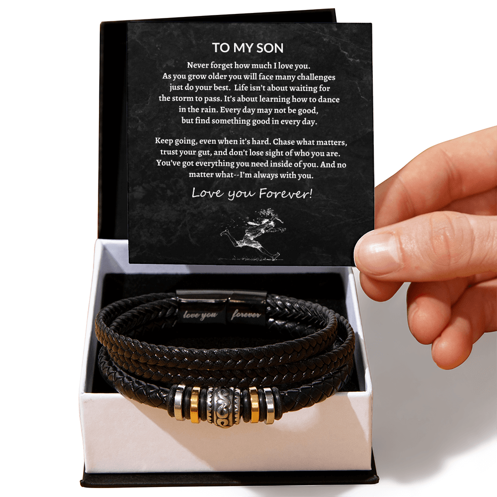 To My Son - Love You Forever Bracelet - Bill and Dot's Finds