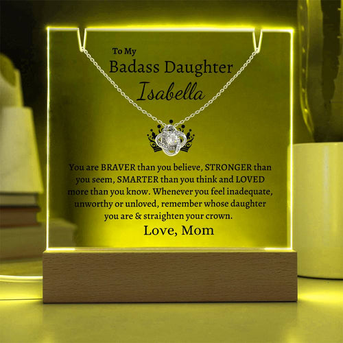 PERSONALIZED Badass Daughter | Keepsake Gift Set
